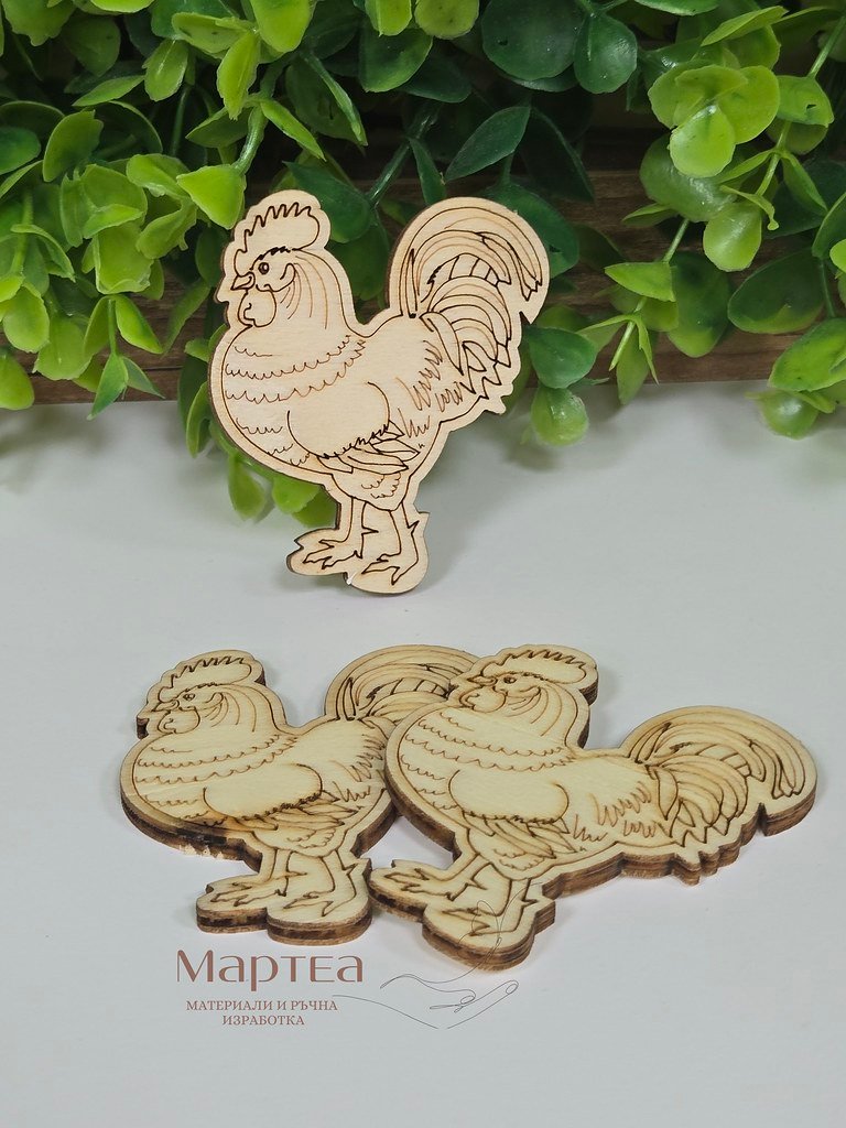 дървен елемент под формата на петел