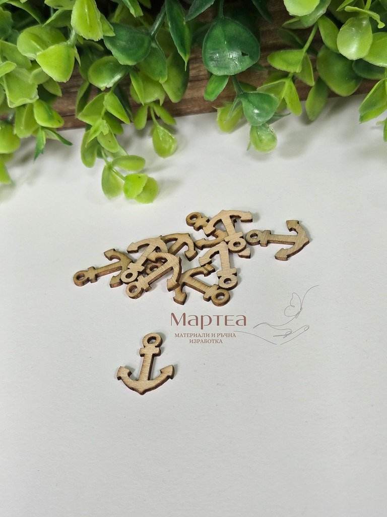 дървен елемент под формата на котва